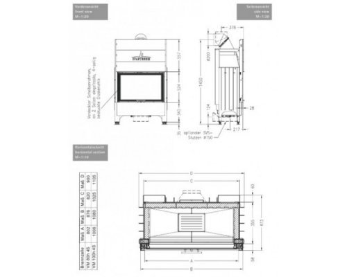 Каминная топка Spartherm Varia M 80h 4S