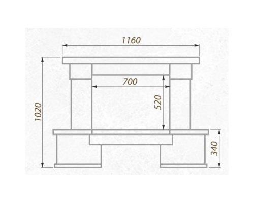 Каминная облицовка Stimlex Seon Cream Small CW90C S