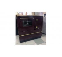 Отопительная печь Thorma Fiko 3U80 MS, бордовая, левая