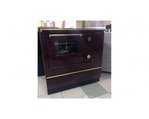 Отопительная печь Thorma Fiko 3U80 MS, бордовая, левая