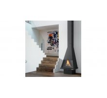 Камин Traforart CERDANYA, фронтальный, черный