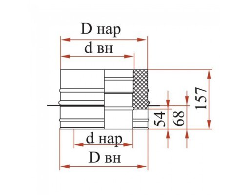 Опора Дымок 0.5 мм с изоляцией, d=160 мм
