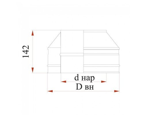 Конус Дымок 0.5 мм с изоляцией, d=300 мм
