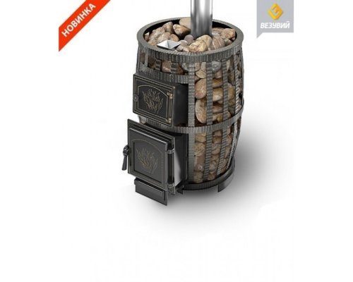 Дровяная печь для бани и сауны Везувий Легенда Русский пар Ковка 18 (271) б/в