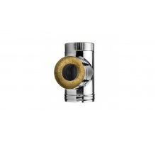 Тройник Вулкан 90° DTRH D250 с изол.50мм, нерж 321/нерж304