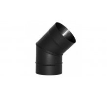 Отвод Вулкан VBR 45 D130, нерж., черный