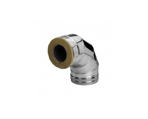 Отвод Вулкан 90° DOTH D104 с изол.50мм, нерж 321/нерж304